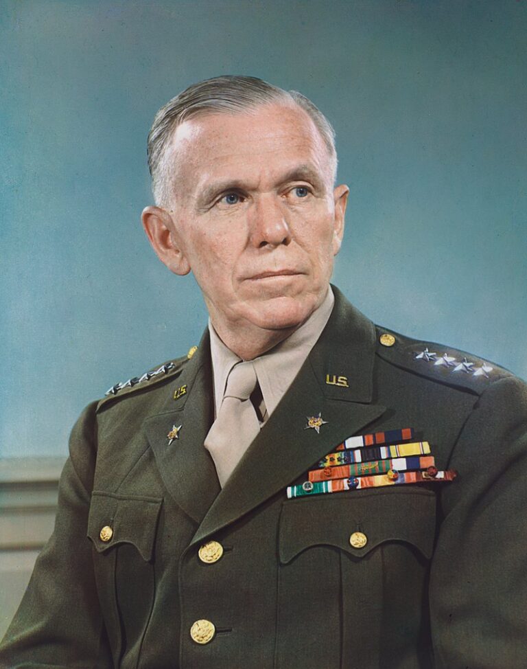 Americký generál George C. Marshall se stává mozkem celého projektu. FOTO: Archiv Marshallovy nadace/Creative Commons/CC BY-SA 4.0