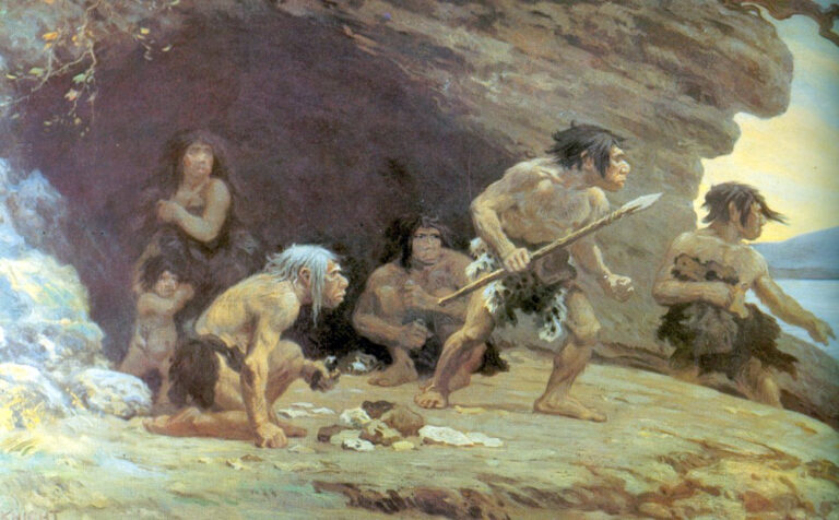 Neandertálci. Jejich klonování by mohlo přinést odpovědi na mnohé otázky. FOTO: Charles R. Knight /Creative Commons/Public domain
