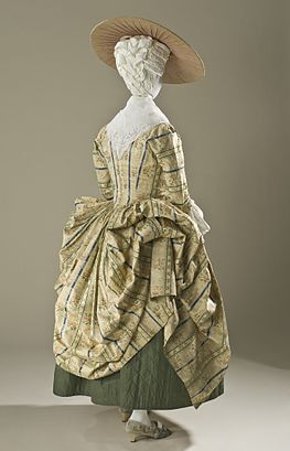 Dámské šaty zvané robe à la polonaise symbolizují trojí dělení Polska. FOTO: Los Angeles County Museum of Art/Creative Commons/Public domain