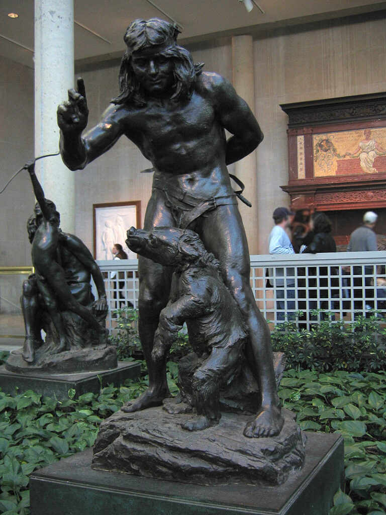 Medvědáři dokonce mají i svou sochu. (Postdff / wikimedia.commons.org / CC BY-SA 3.0)