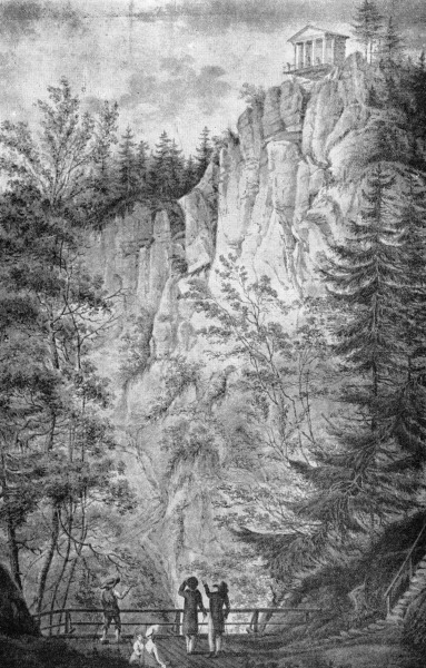 Propast Macocha v roce 1830 FOTO: F. Richter / Creative Commons / volné dílo