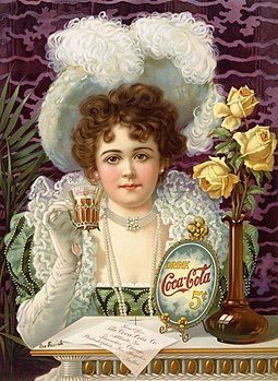 Reklama na Coca-Colu se začala objevovat úplně všude. FOTO: Artist not credited.derivative work (restoration): Victorrocha (talk)Cocacola-5cents-1900.jpg/Creative Commons/Public domain