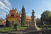 Před zámkem v Libochovicích, které jsou Purkyňovým rodištěm, stojí jeho busta. FOTO: SchiDD/Creative Commons/CC BY-SA 4.0
