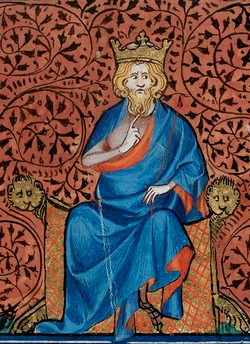 Francký král Dagobert I. Sámo možná pocházel z okruhu je nejbližších spolupracovníků. FOTO: AnonymousUnknown author/Creative Commons/Public domain