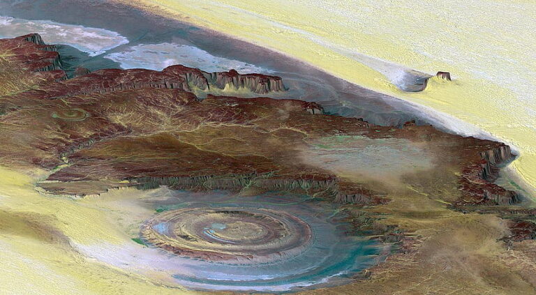 Dodnes není jasné, jak neuvěřitelné Oko Sahary přesně vzniklo. FOTO: Pxfuel