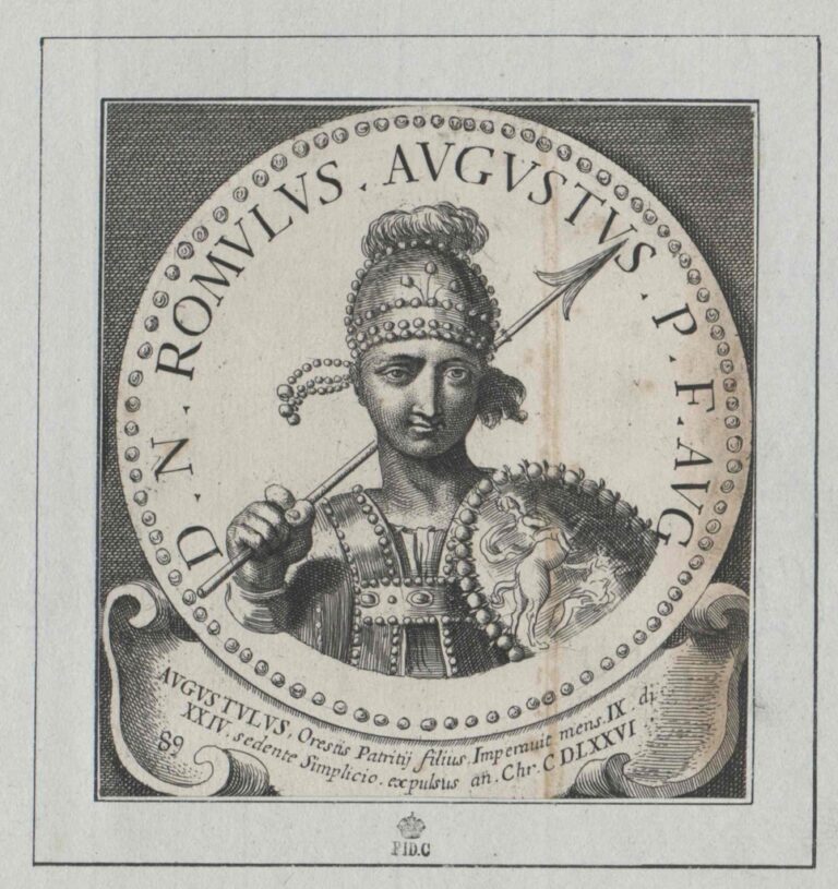 Romulus Augustus předá vládu Odoakerovi. FOTO: picryl
