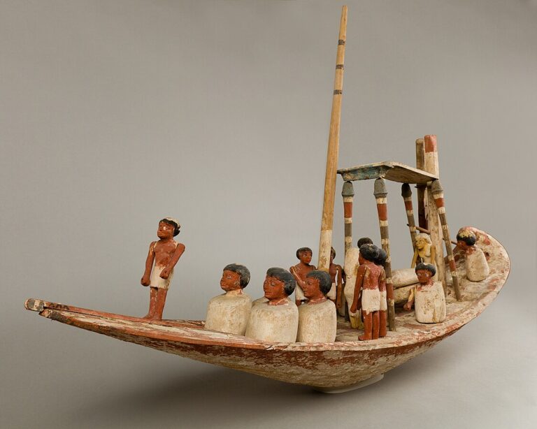 Model lodi přepravující mumii. FOTO: Metropolitan Museum of Art/Creative Commons/CC0