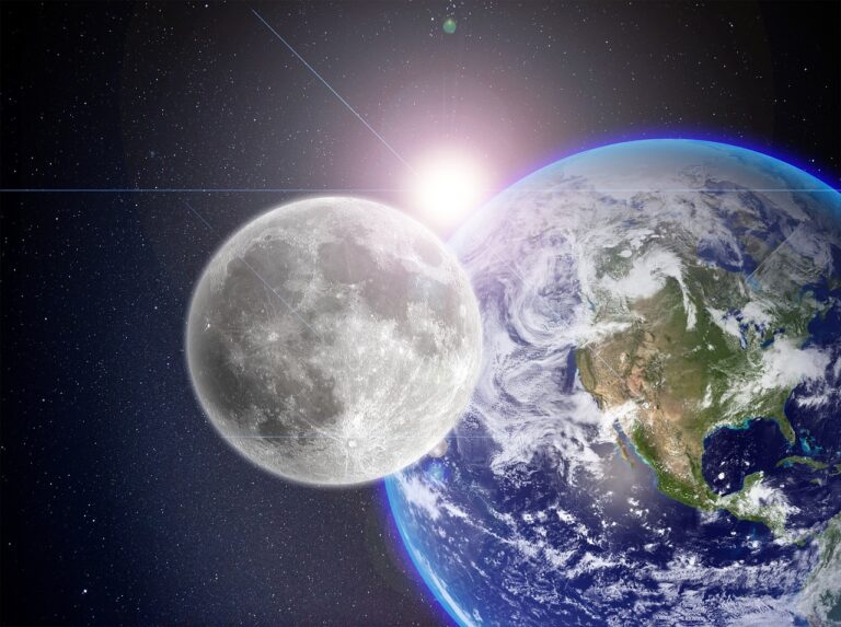 Měsíc zpomaluje zemskou rotaci a prodlužuje tak den. Foto: GuillaumePreat / Pixabay.