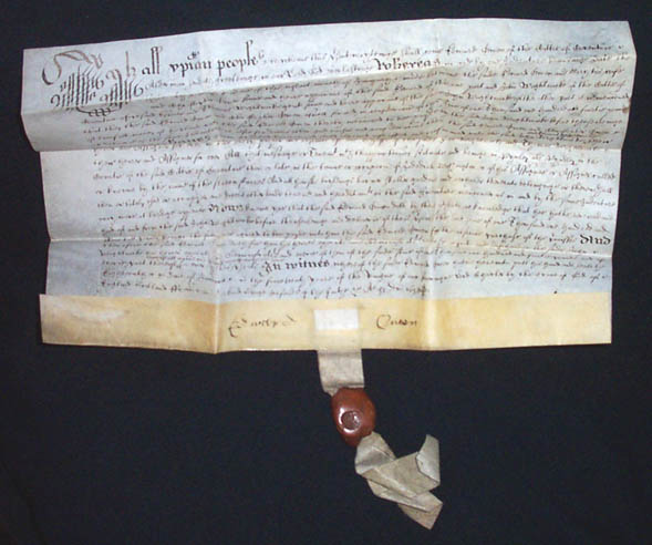 Listina z roku 1638 sepsaná na pergamenu. FOTO: From the private collection of Randy Benzie/Creative Commons/Public domain