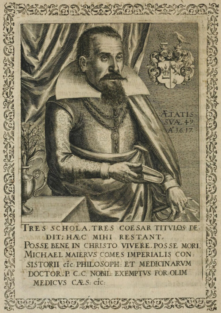 Michael Maier dokáže třeba žlutit stříbro. FOTO: Matthäus Merian(Life time: 22 September 1593 – 19 June 1650)/Creative Commons/Public domain