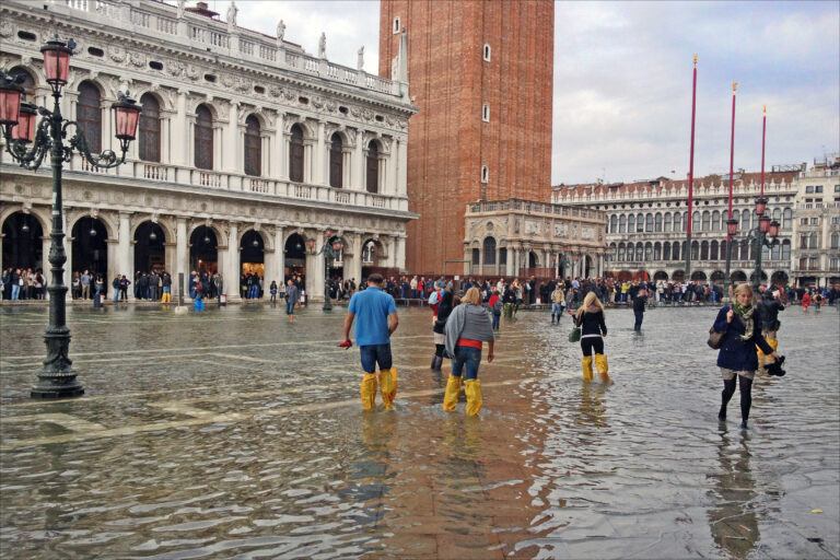 Na Náměstí svatého Marka jsou záplavy čím dál častější. FOTO: Jean-Pierre Dalbéra/ Creative Commons / CC BY 2.0