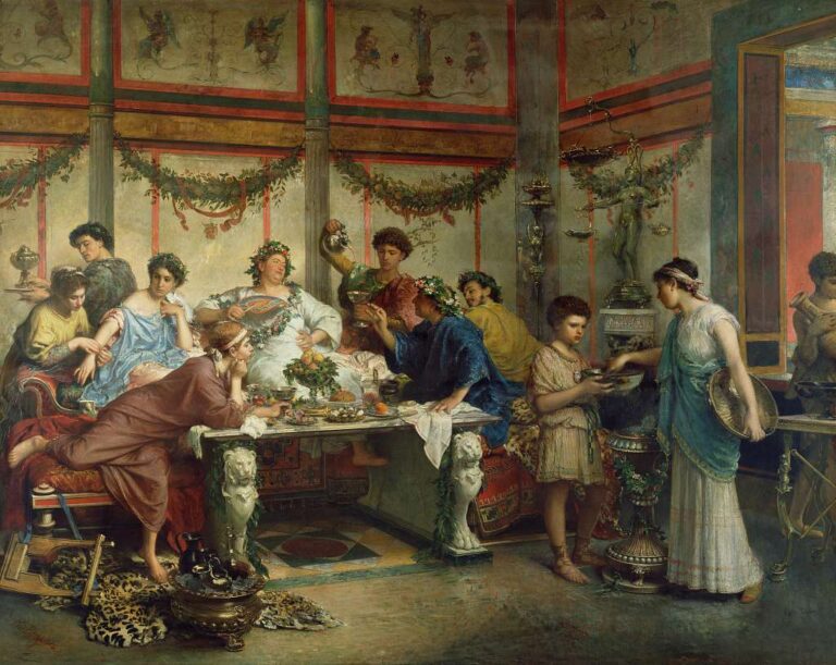 Římané měli dobré jídlo v lásce. FOTO: picryl
