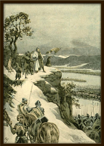 Jiřík nad obklíčenými vojsky krále Matyáše Korvína. FOTO: Adolf Liebscher/Creative Commons/Public domain