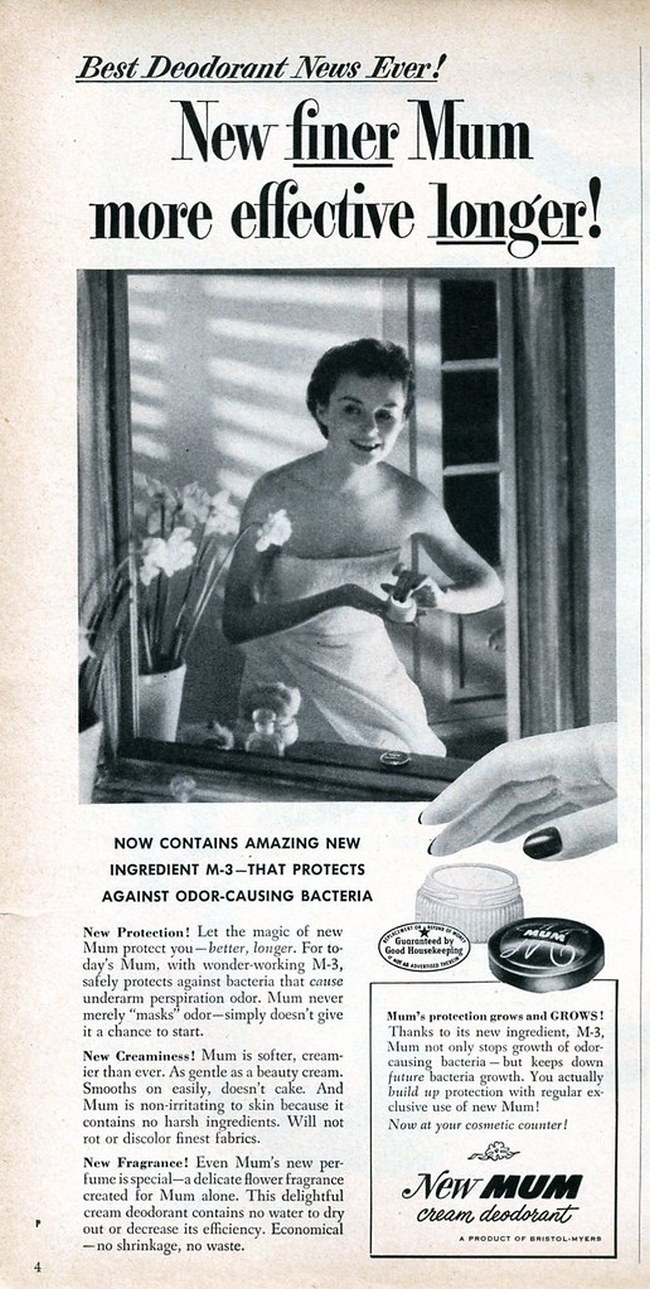 Před sto lety je MUM předním výrobcem deodorantů. Značka však žije dodnes. Foto: Nesster / Creative Commons / CC BY 2.0.