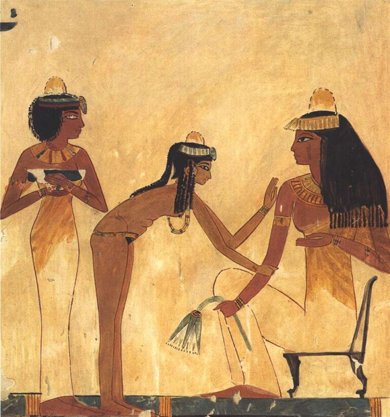 Starověké Egypťanky si užívají řadu svobod. FOTO: Picryl