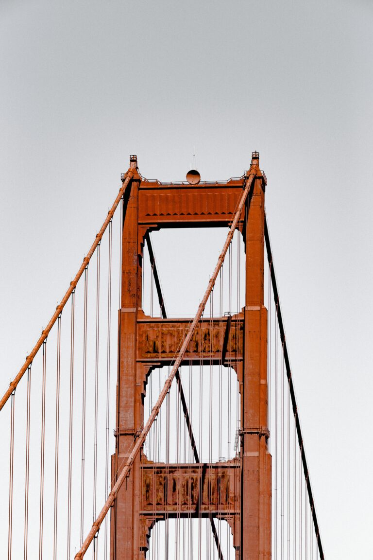 Oranžová barva tvoří symbol mostu Golden Gate. FOTO: Pexels