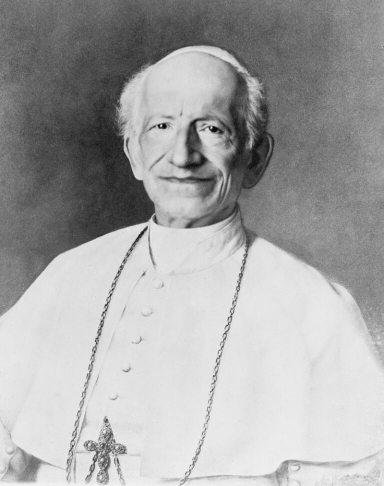 Štěstí na funkce má také papež Lev XIII. (Francesco De Federicis / wikimedia.commons.org / Volné dílo)