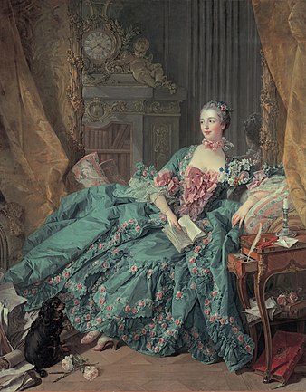 Madame Pompadour umění královských kadeřníků ráda využívá. FOTO: François Boucher/Creative Commons/Public domain