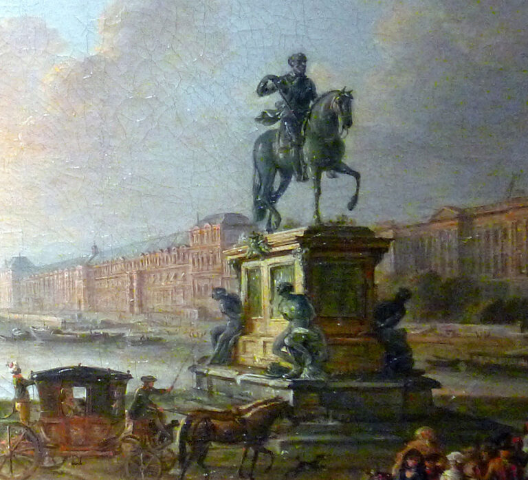 Pařížský pomník Jindřicha IV. u mostu Pont neuf zničili francouzští revolucionáři. FOTO: Jean-Baptiste Lallemand/Creative Commons/CC BY 3.0