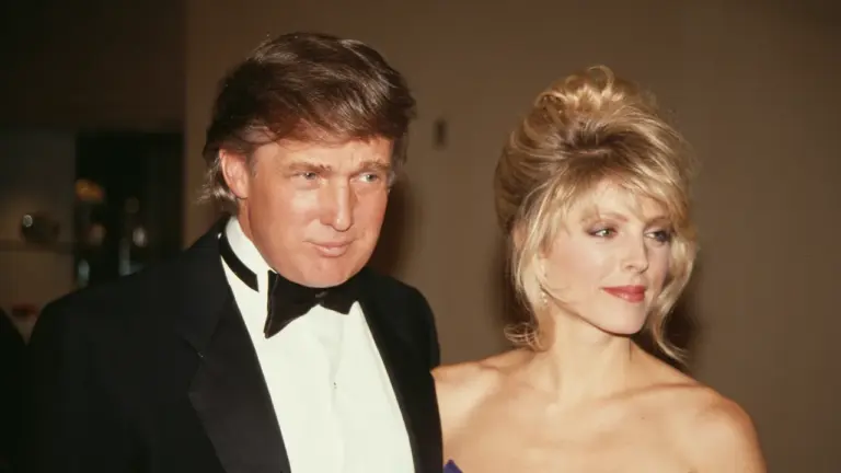 Donald Trump a Marly Maples, kterou si vzal krátce po rozvodu s manželkou Ivanou.