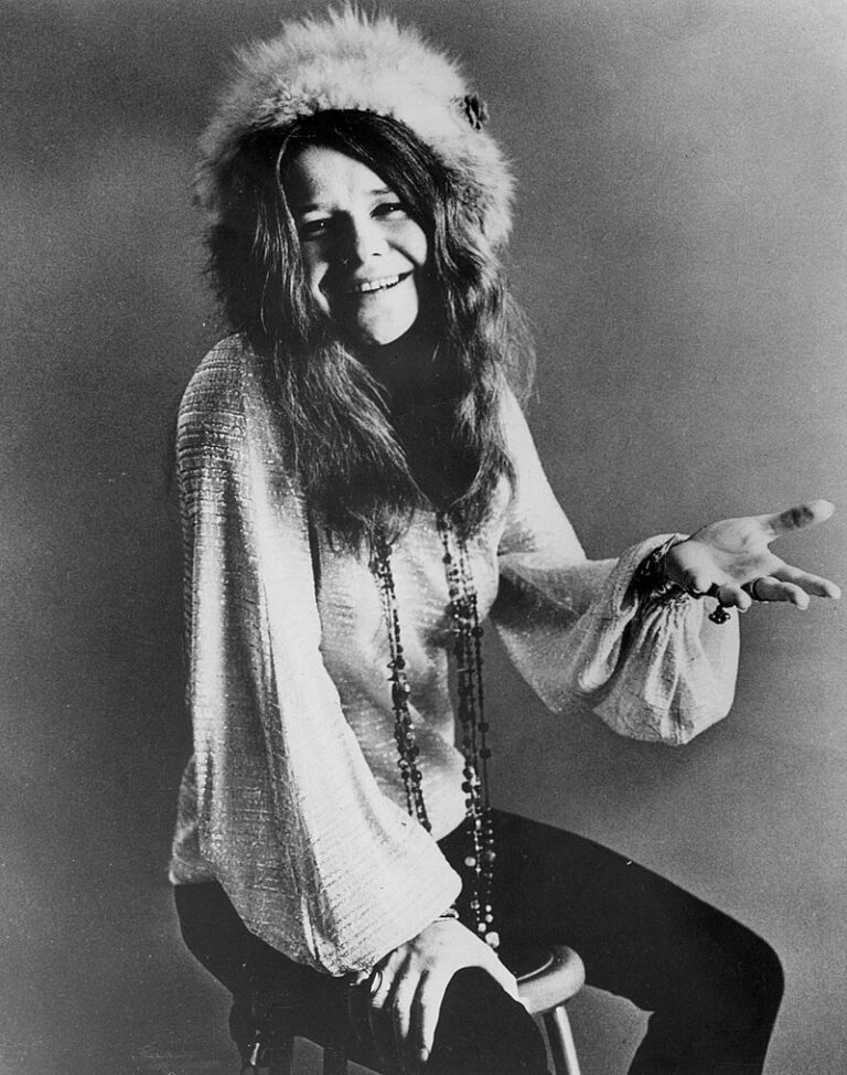 Zřejmě předávkování se heroinem. Janis Joplin v roce 1970 Foto: Albert B. Grossman Management (personal manager), New York / Volné dílo / CC