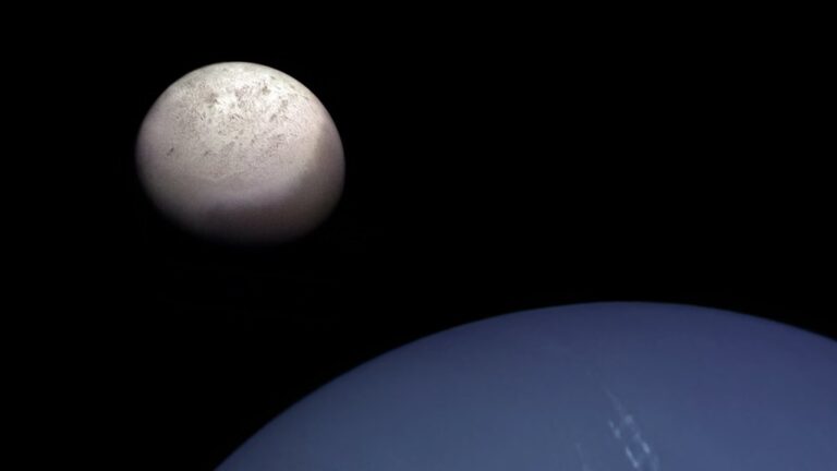 Neptunův měsíc Triton se vymyká všem ostatním měsícům. Foto: Andrea Luck / Creative Commons / CC BY 2.0.