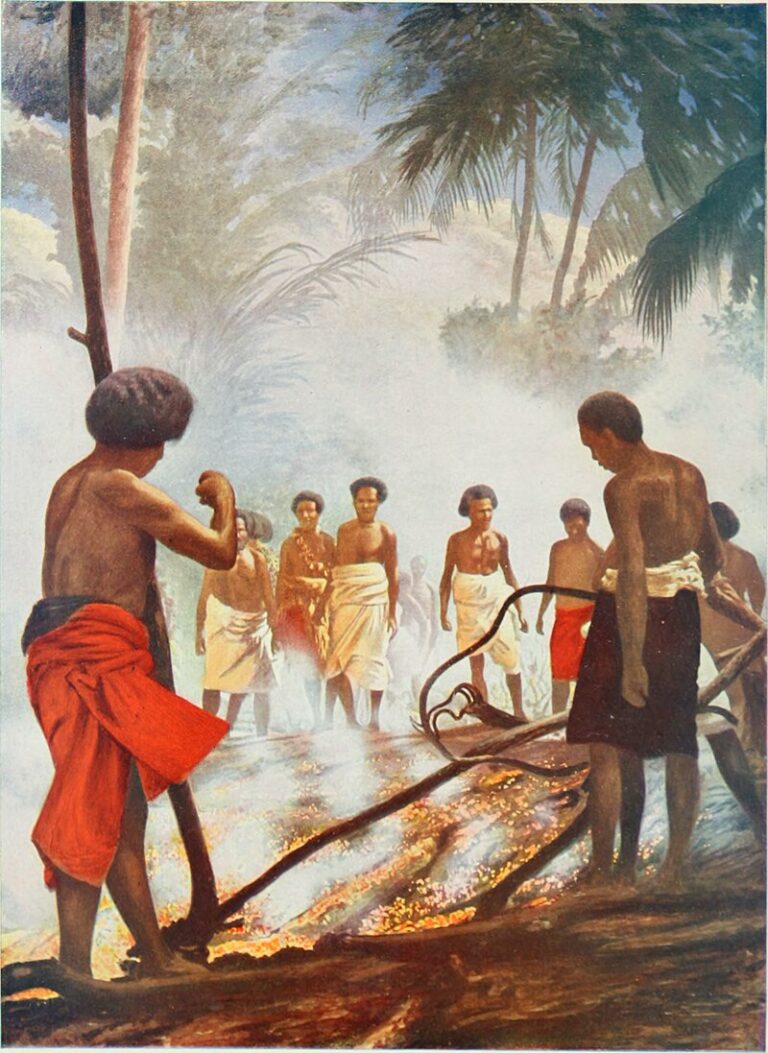 Chození po ohni je již dlouhou dobu oblíbené i na Fidži. Foto: CC volné dílo
