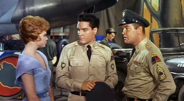 Juliet Prowse, Elvis Presley & Arch Johnson v G.I. Blues Foto: Paramount Pictures / CC - volné dílo