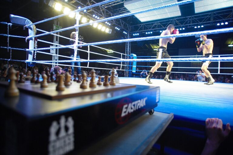 Takto vypadá zápas šachboxu. Fotografie byla pořízena roku 2008 v Berlíně. FOTO: WCBO/Creative Commons/CC BY 3.0 de