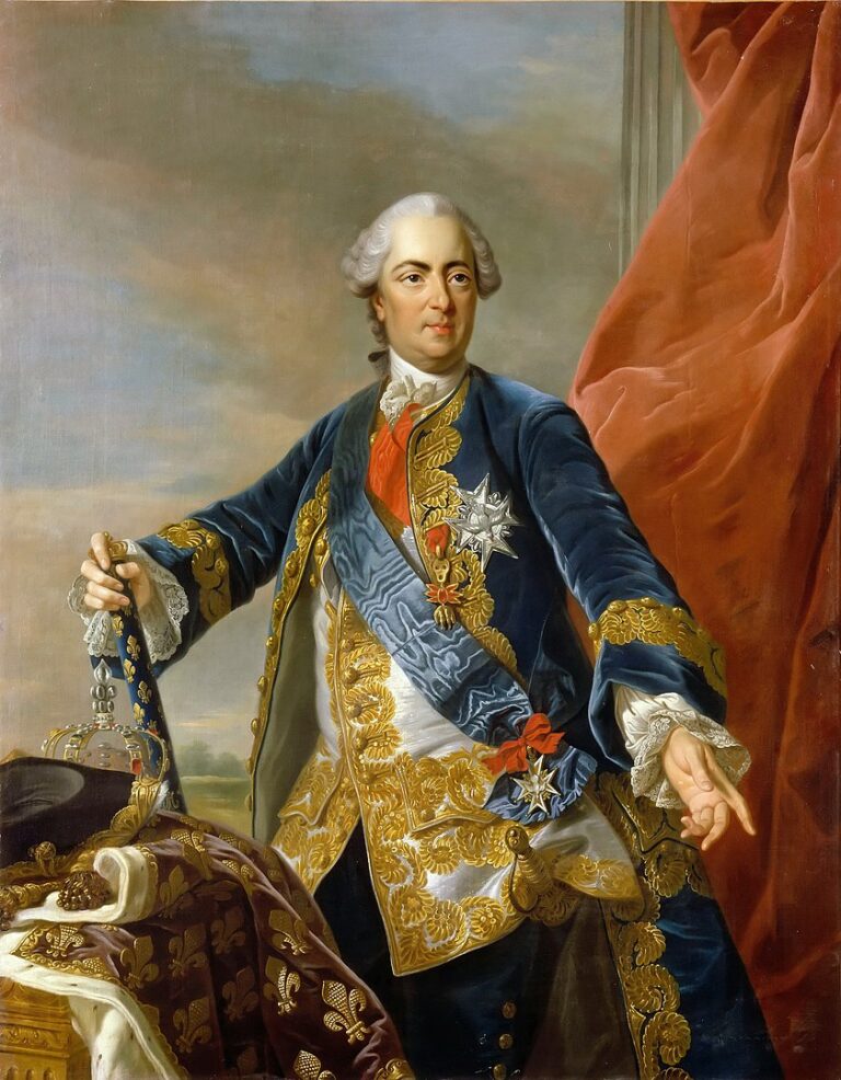 S králem Ludvikem XV. vede dlouhé hovory o alchymii. (Workshop of Louis Michel Van Loo, Volné dílo, commons.wikimedia)
