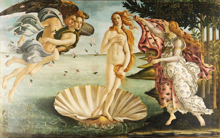 Zrození Venuše od Boticelliho (kolem 1485). FOTO: Neznámý autor / Creative Commons / volné dílo