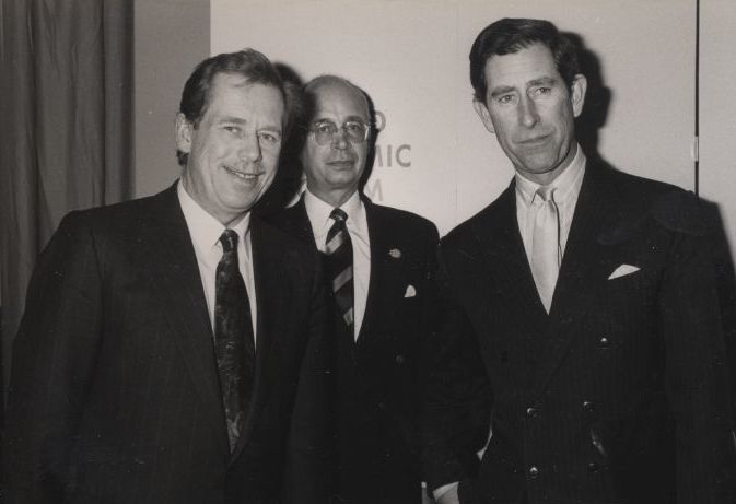 V. Havel a princ Charles (1992). FOTO: World Economic Forum / CC / CC BY-SA 2.0