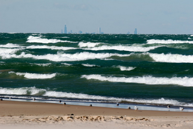 Michiganské jezero umí být neklidné.