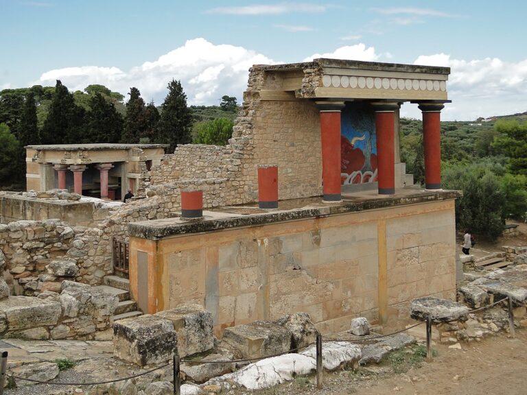 Palác Knóssos: Zrekonstruovaný severní vstup