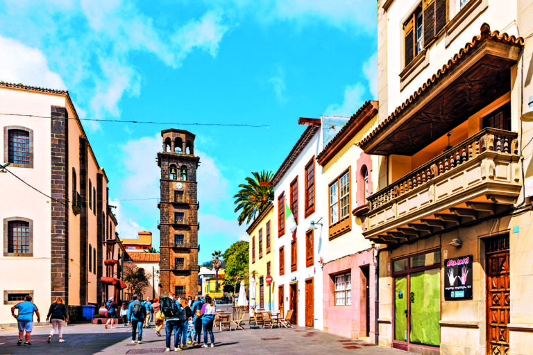 Kostel Concepcion na náměstí Plaza de la Concepcio, San Cristobal de La Laguna, Santa Cruz de Tenerife, Kanárské ostrovy.