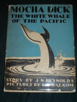 Kniha Bílá velryba z Pacifiku Jeremiaha Reynoldse. Autor se také stal stoupencem teorie o duté planetě Zemi. FOTO: Mocha Dick, Jeremiah N. Reynolds, Scribner's Sons, New York, 1932. Ilustrace Lowell LeRoy Balcom/Creative Commons/Public Domain