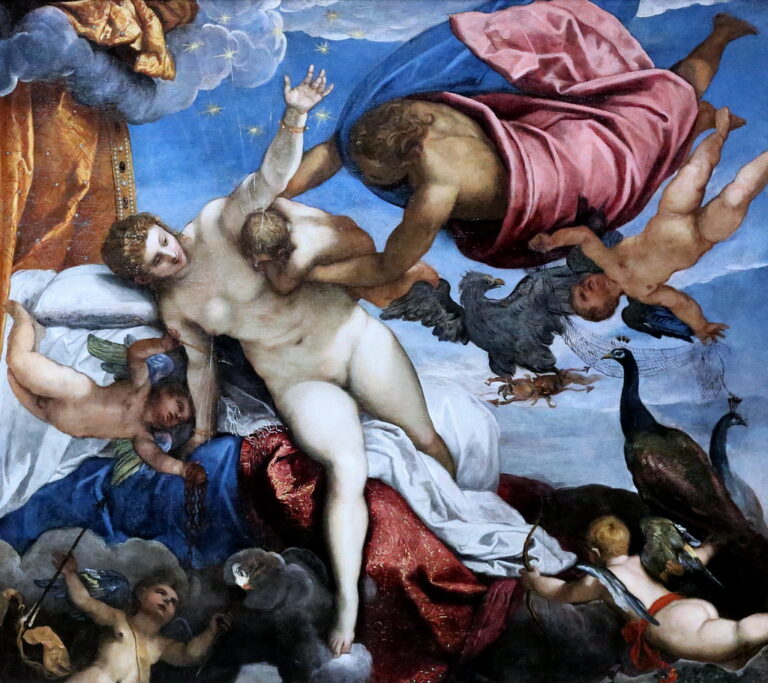 Mýtus o zrození Mléčné dráhy zvěční i renesanční umělec Tintoretto (1518–1594).