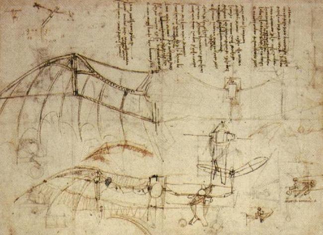 Plánky ale kreslí už i Leonardo da Vinci. Ale až bratři Wrigtové náčrtek promění v realitu.
