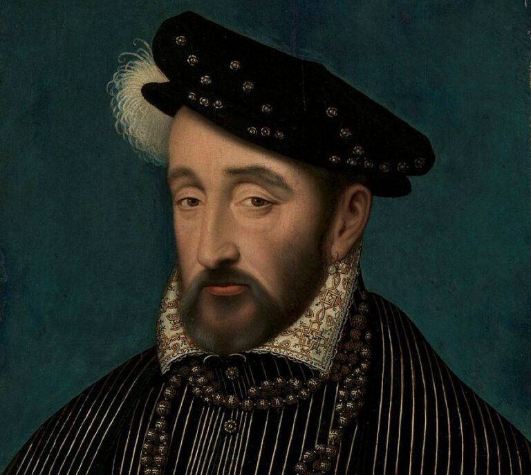 Francouzský král Jindřich II. Trestá lámáním v kole širokou paletu zločinů. Foto: Workshop of François Clouet (1510–1572)/Creative Commons/Public Domain