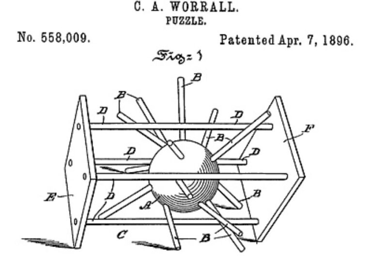 Patent Clarence A. Woralla z roku 1896. Foto: Clarence A. Worall/Creative Commons/Public Domain