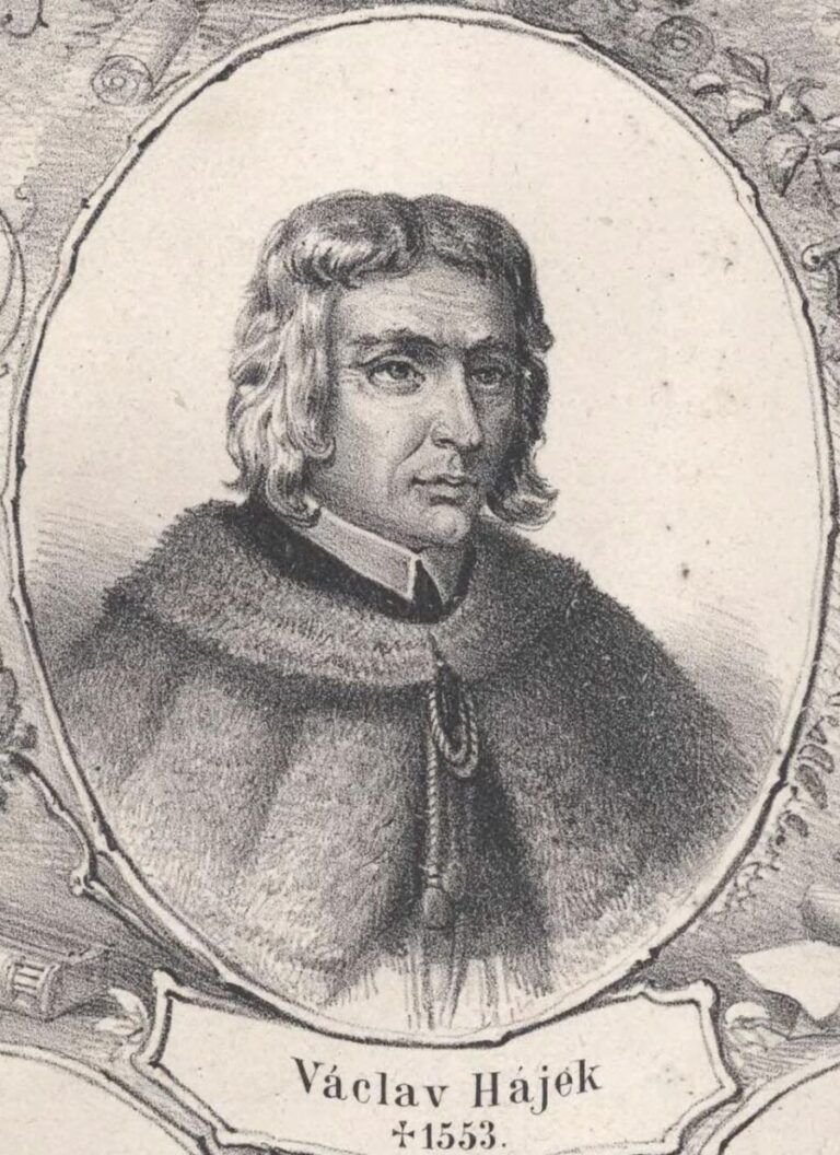 Václav Hájek z Libočan Lažana varuje. Marně. Foto: Josef Rupert Maria Přecechtěl (1821 - 1897). Lithography probably by Roland Weibezahl (1817-1871), signed on sheet 2 of the same series, bottom left./Creative Commons/Public Domain