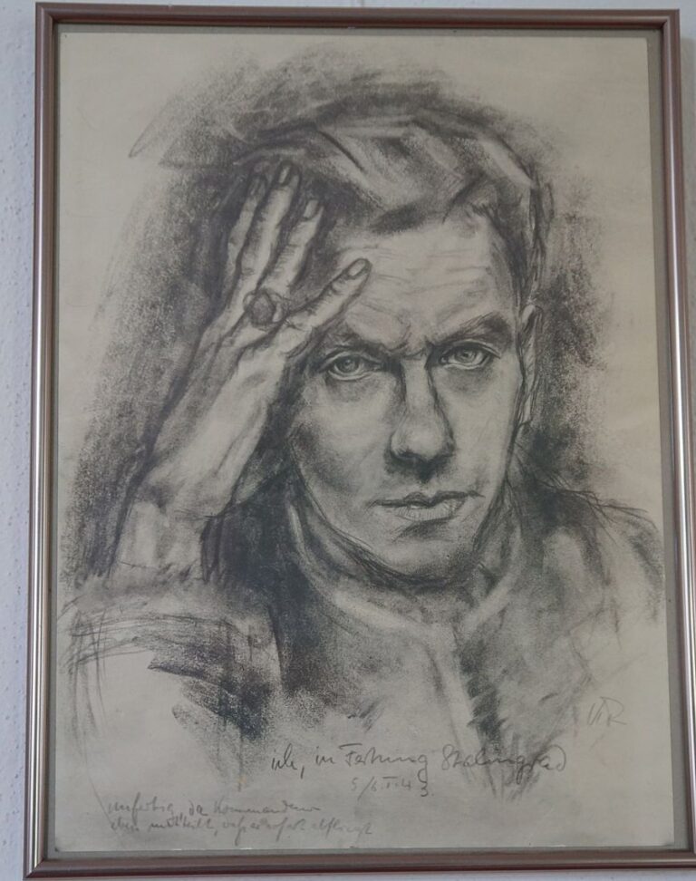 Kurt Reuber vytvořil ve Stalingradu svůj autoportrét. Foto: Giftzwerg 88/Creative Commons/ CC0 1.0