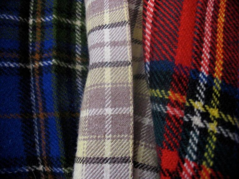Tartan neboli skotské kostky. Foto: Dreamyshade/Creative Commons/CC BY-SA 3.0