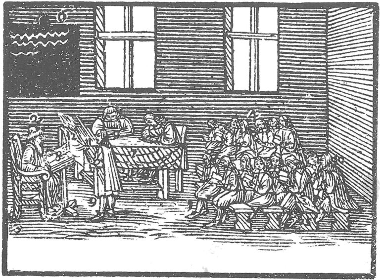 Škola v Balbínově době je pořádně spartanské zařízení.