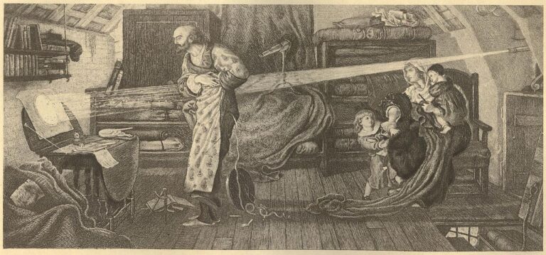 První pozorování přechodu Venuše přes Slunce Williamem Crabtree roku 1639.