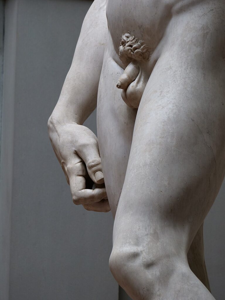 Ne každá část Davidova dokonale tvarované tělo budila u žen obdiv a u mužů závist.