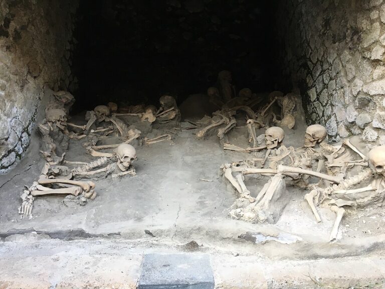 Kostry obětí v Herculaneu