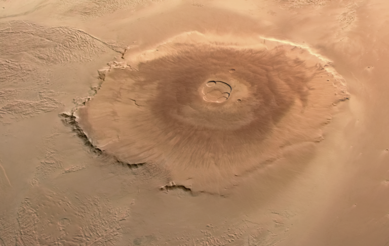 Olympus Mons, největší sopka naší soustavy