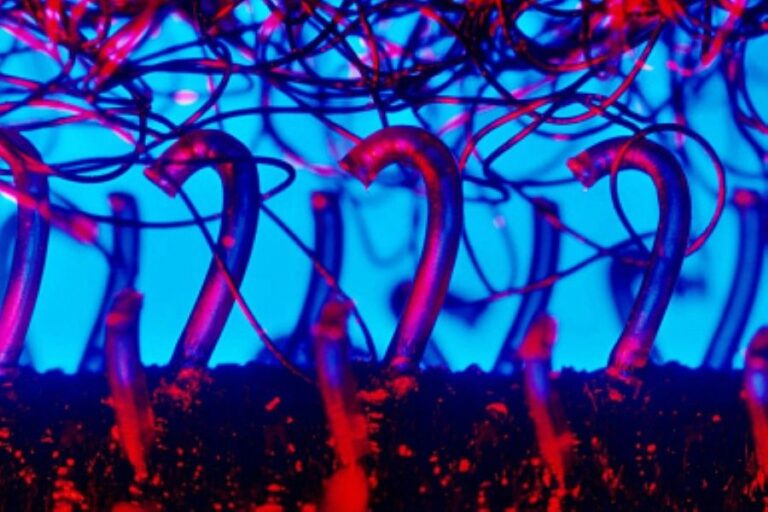 Mikroskopicky zobrazené spojení háčků a smyček v suchém zipu. Foto: Philo/Creative Commons/CC BY-SA 3.0