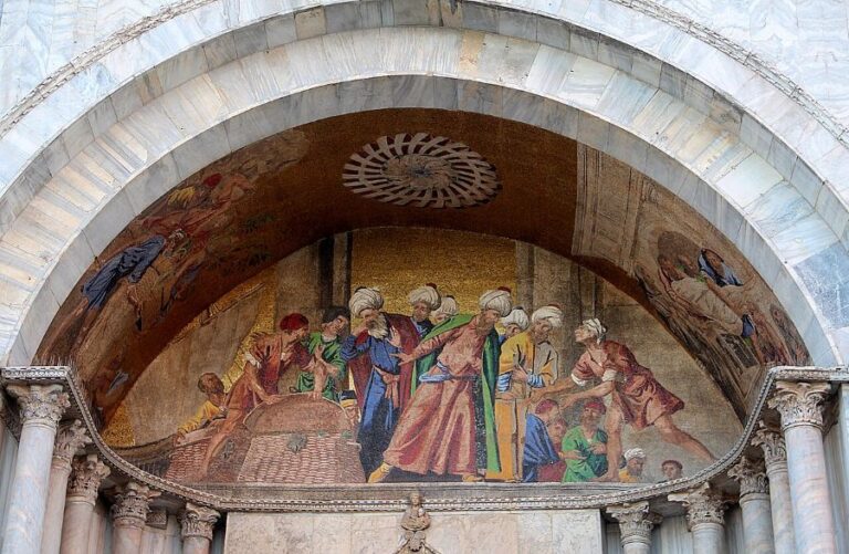 Luneta s výjevy na bazilice svatého Marka. Foto: After Pietro della Vecchia (1602/1603–1678) /Creative Commons/CC BY-SA 4.0